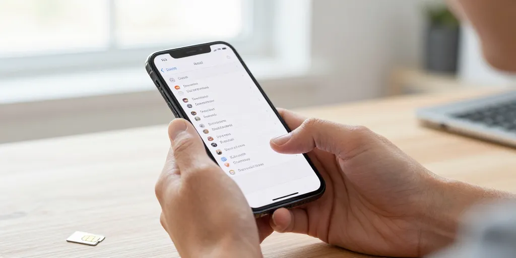 exporter contact iphone sur sim